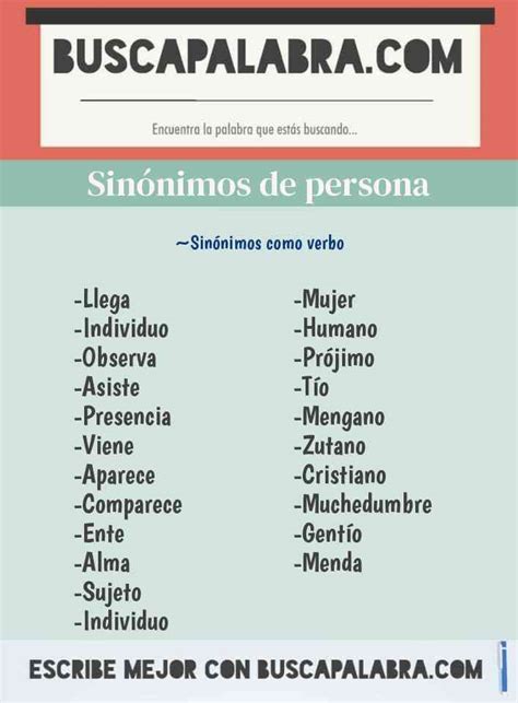 persona sinonimo|More.